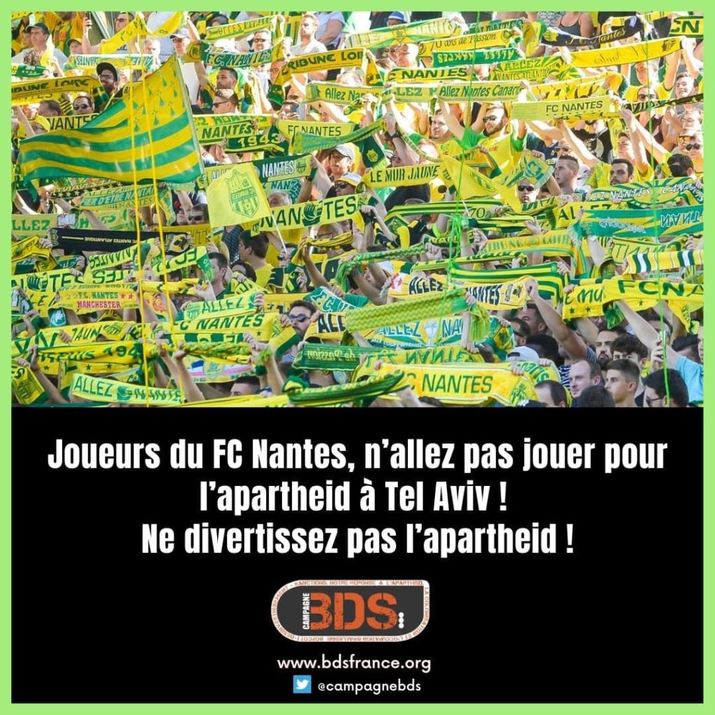 NON au Trophée des Champions. Fc Nantes, ne divertissez pas l'apartheid